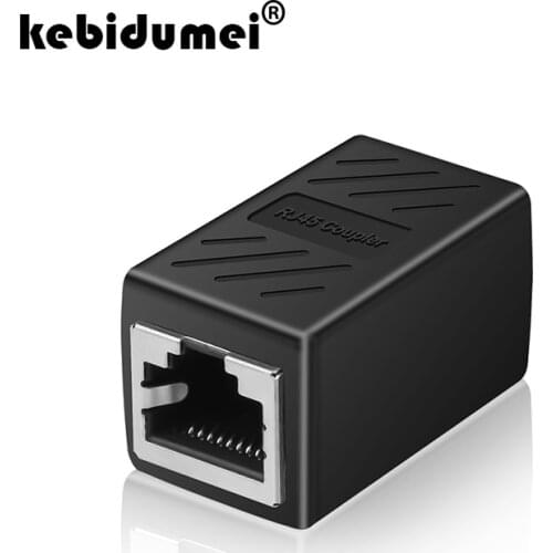 Kebidumei RJ45 Connector RJ45 Nework Cable Ethernet Adapter Lan Network Extender Extension Cable Female To Female