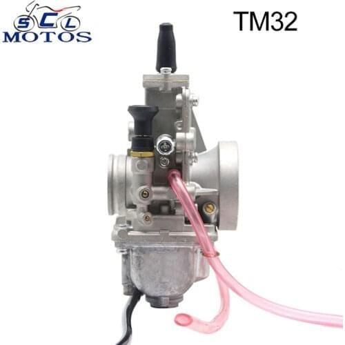 Sclmotos- Mikuni TM32 32mm Motorcycle Carburetor TM/TMX 32mm Flat Slide Smoothbore Carb TM32-1 For Honda for Yamaha Scooter Quad