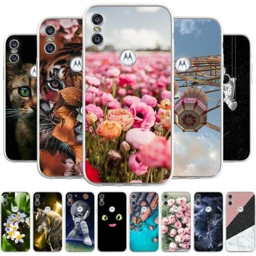 Cartoon Case For Motorola Moto One P30 Play One Hyper Phone bags Soft Cover TPU Coque Capa Animal Painted Fundas Bumper