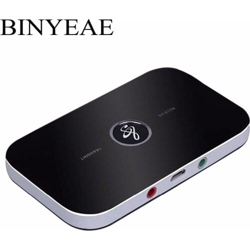 NFC Bluetooth 4.1 CSR Stereo Aux Audio Transmitter Receiver mini portable A2DP Wireless Music Adapter for TV tablet PC laptop