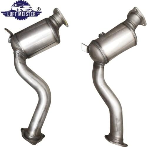 New 2xRear Catalytic Converter Pipes for Porsche Cayenne 11-2014 S Hybrid 3.0L V6 Electric/ Gas Hybrid 95811302311 95811302411