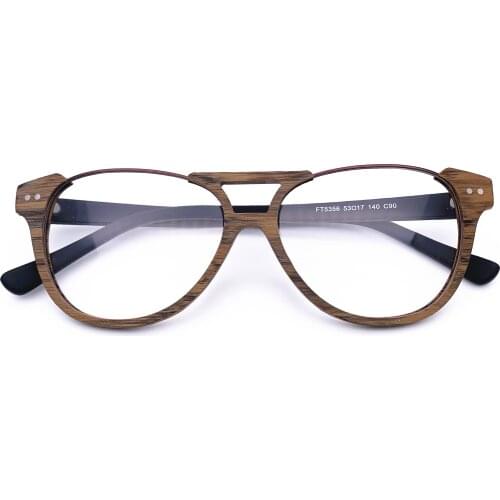Belight Optical Men Women Bamboo Pattern Reverse Retro Vintage Prescription Eyeglasses Optical Spectacle Frame Eyewear 5356