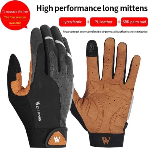 Full Finger Motorcycle Gloves Shock Absorption Anti Slip Touchscreen Safety Protective Gear Racing Biker Riding Motorbike Moto