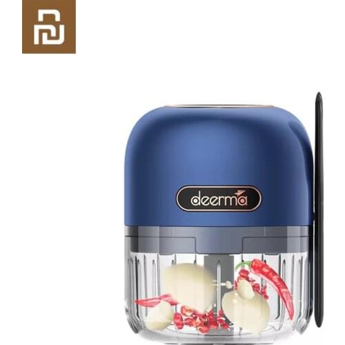 Youpin Deerma JS200 Portable Electric Meat Garlic Vegetable Fruit Grinder Rechargeable with Mini Clean Spoon Easy Storage