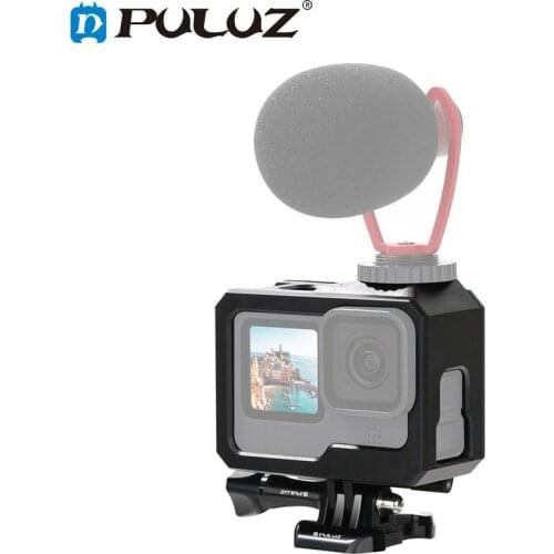 PULUZ for GoPro HERO9 Black Action Camera ABS Plastic Border Frame Mount Protective Case Buckle Basic Mount & Screw Accessories