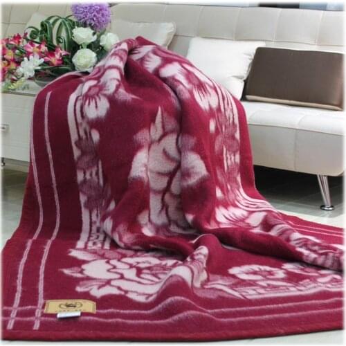 Luxury Thickened Retro blanket 100% wool blankets throws Fleece bed mat flat sheet blanket for travel Chinese woolen bed cover