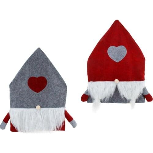 2PCS Christmas Chair Cover with Hand Home Restaurant Xmas Chair Cover (2 Styles)