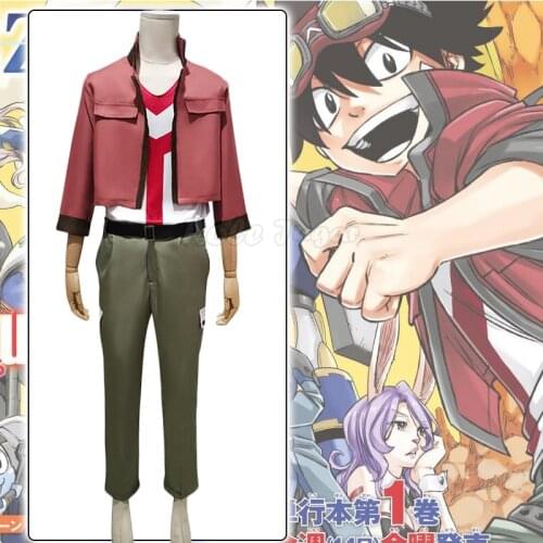 S-2XL Edens Zero Shiki Granbell Cosplay Costume Japan Anime Halloween Coat + Tops + Pant Sets Costumes C88M179