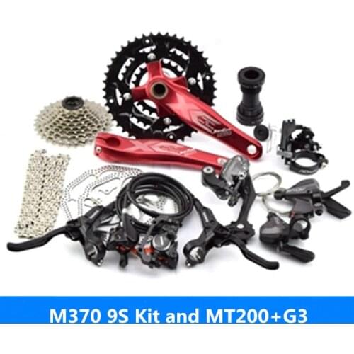 SHIMAN0 M370 transmisión gran juego 27-velocidad Kit montaña Kit de bicicleta 9-velocidad trasero dial incluye otras marcas de 3