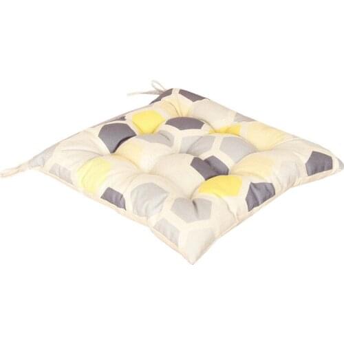 Nordic cotton and linen chair cushion thickened cushion office student cushion high-end home cushion sofa accessories