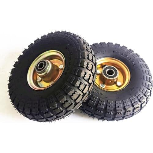 10 Inch Electric Car Tire 3.00-4 Wheelbarrow Tire 4.10/3.50-4 Lawn Mower Thickened Tire 260x85 Solid Tire and 10 Inch Wheel Hub