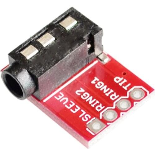 10pcs/lot TRRS 3.5mm audio jack MP3 stereo headset video microphone interface module