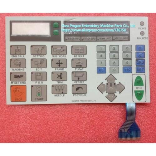 10003AAT10 GP-047408-00 10-003A-AT10 Keyboard Panel Keypad Membrane Switch Genuine SWF T1201 embroidery machine spare parts