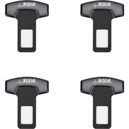 2pcs Car Belt Buckles Car Seat Safty Belt Alarm Canceler Stopper For Peugeot 3008 Accessories Car Styling