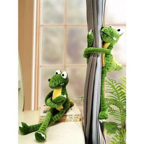 2pcs Crocodile Curtain Tieback Holder Strap Tie Backs Children Room Decoration Accessories Holdback Curtain Strap Hook