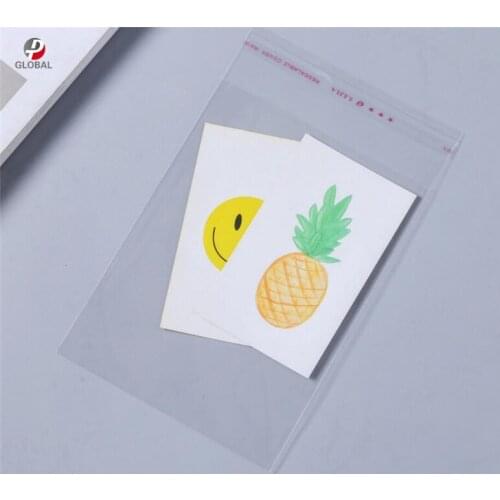 5000pcs 5*7cm Gift / Grocery /Jewelry small size pouches Wholesale Transparent Self Adhesive Seal OPP Plastic Packaging Bags