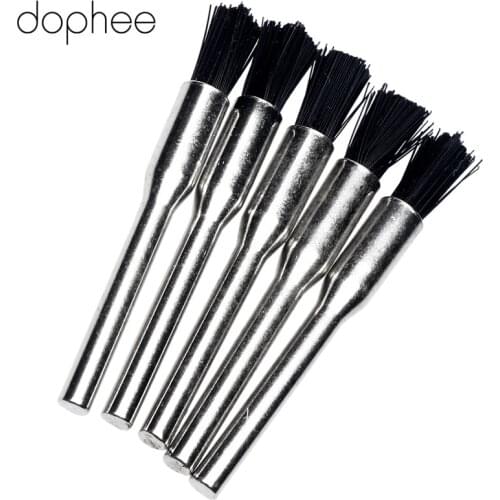 Dophee Dremel Accessories Pen-style Nylon dremel wire brush Burr Brush Buffing Wheels polishing buffing for dremel Rotary Tool*5