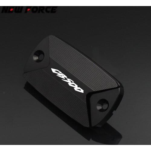 Motorcycle CNC Aluminum Front Brake Reservoir Fluid Tank Cover Oil Cup Cap For Honda CB500 CB 500 CBR500R CBR 500R 1998-2008
