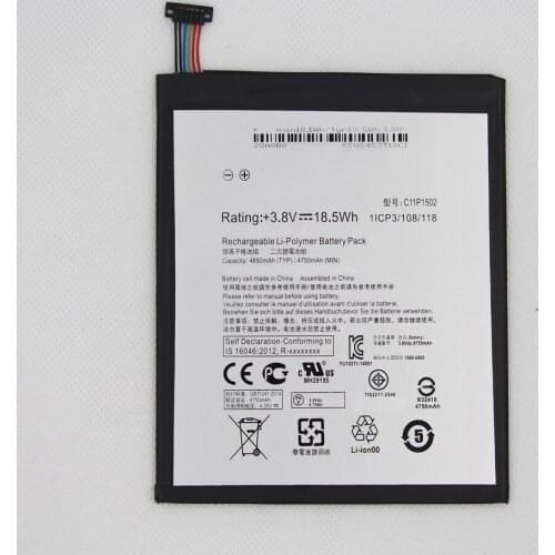 5pcs/lot ISUNOO 4890mah C11P1502 tablet Battery for ASUS ZenPad 10 Z300CG Z300CL P01T internal Replacement