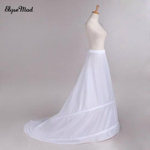 White 2 HOOP Mermaid Wedding Dress Bridal Petticoat Slips 2022