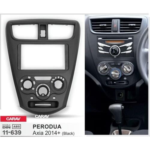 CARAV 11-639 Top Quality Radio Fascia for PERODUA Axia 2014+ Stereo Fascia Dash CD Trim Installation Kit