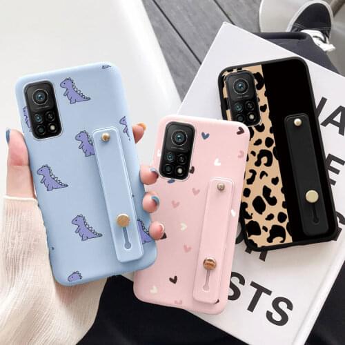 For Xiaomi Mi 10T Pro Case Dinosaur Silicone TPU Back Cover For Xiomi Mi 10T mi10T 10 t Pro Lite 6.67'' Wrist Strap Holder Cases