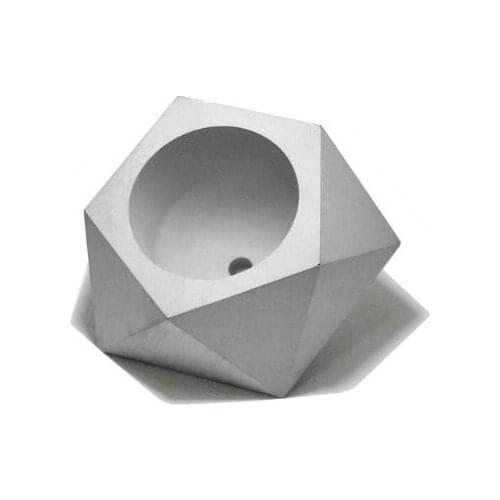 Diamond shape flower pots silicone concrete molds 3d Vase Molds cement planter mold succulents plants geometry pots S5154