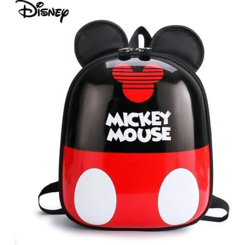 Disney Mickey Mouse Children School Bag PVC Hard Shell Kindergarten Boy Girl Backpack Minnie Cute Cartoon Egg Shell Kid Gift