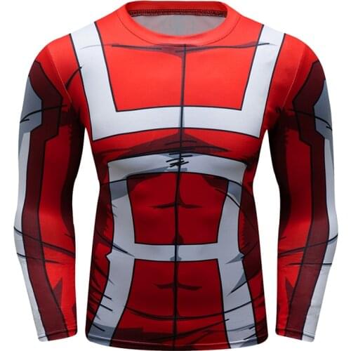Cody Lundin Long Sleeve Rash guard New Digital Print Pattern Shirts Red Blue Sportswear Running top&tee kimono jiu jitsu