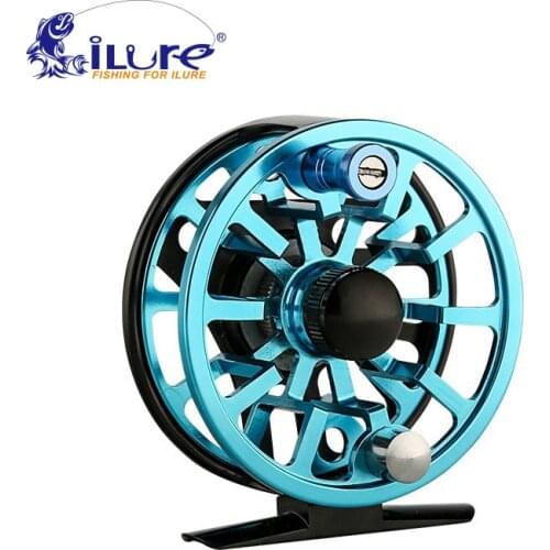 ILure New Fly Fishing Reel CNC3/4 5/6 7/8 WT CNC Aluminum Reamer Fly Fishing Line Metal Reel Fishing accessories Pesca