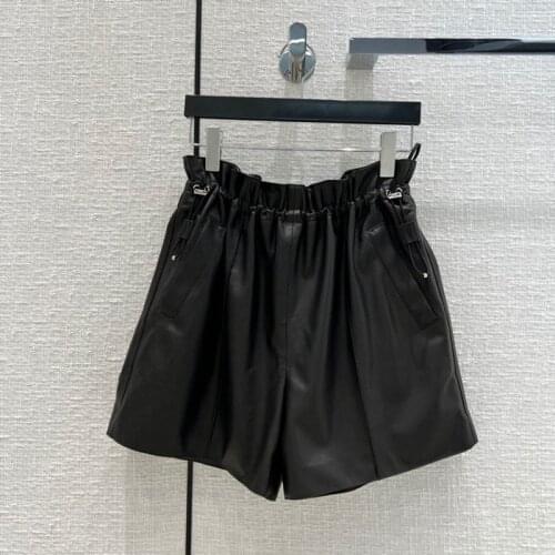 KOMIYAMA Women's Leather Shorts