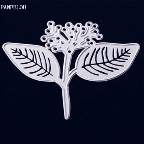 PANFELOU Metal craft Green flower die cutting dies for Scrapbooking/DIY Easter wedding Halloween cards Hand account