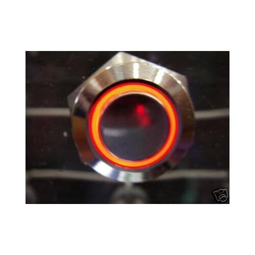 Momentary Red Lighted SPDT ON-(ON) Switch 220V R11E