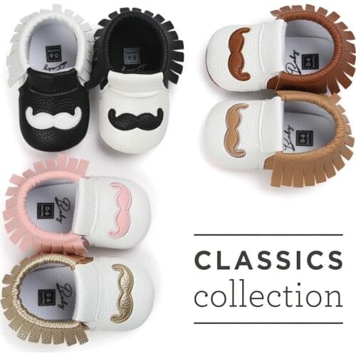 Hot moccs baby moccasins new pu leather baby girls boys shoes Soft Bottom Non-slip Fashion Tassels Newborn Babies Shoes.CX79C