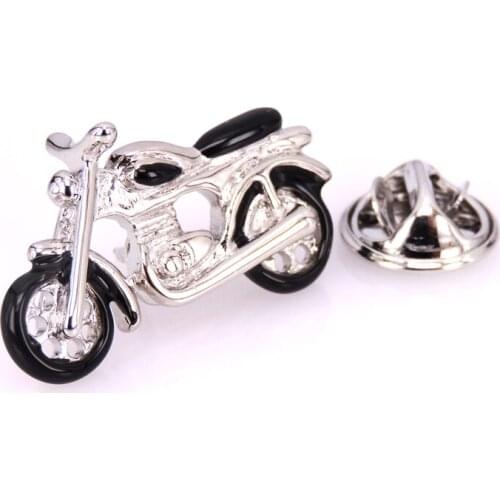 Mens Brooch Scarf Hat Accessories Silver Motorcycle Clip Neckpin Badge Pin Woman Wedding Couple High Quality Jewelry Gifts