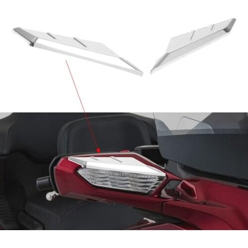Motorcycle Rearview Mirror Accents Trim Covers Fit For Honda Goldwing GL1800 2018-2021