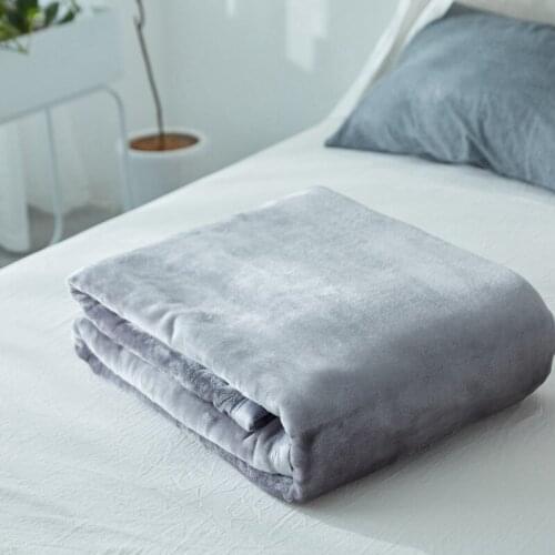 150*230cm Solid Blanket Soft Winter Warm Blanket Sofa Bed Travel Blanket Air-Condition Throw Blanket Bedspread Home Textile
