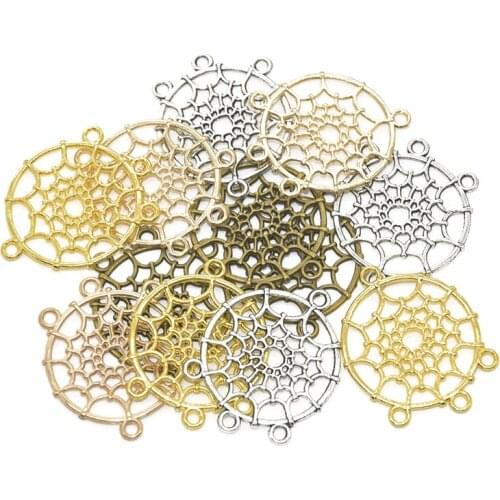 10Pcs/lot Metal Alloy Vintage connector Charms For Jewelry Diy Findings connector pendant 34*29*2mm