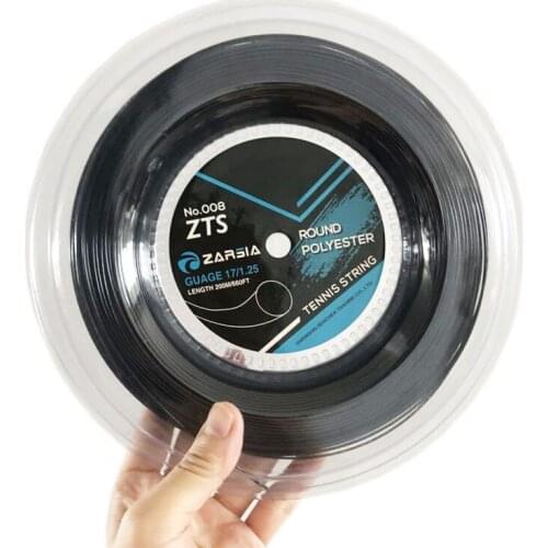 ZARSIA Polyester Tennis Racquet String, Hard-to-play Hard Line 200 Meters Of Tennis Line 17G/1.25mm -40