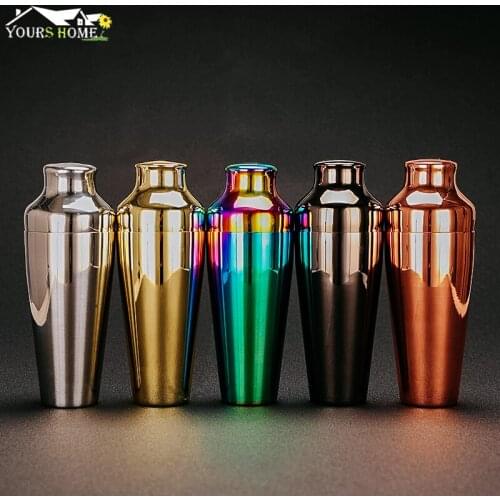 Calabrese Bar Cocktail Shaker Stainless Steel 500ml Bottle Cocktail Shaker Essential Barware Bar Tool for Bartender Drink Party