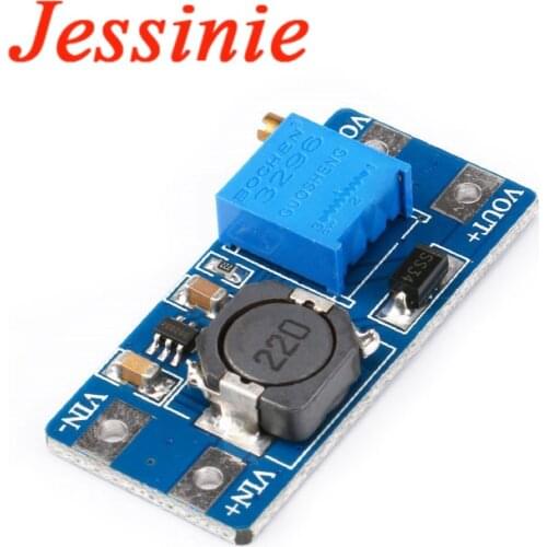 MT3608 DC-DC Adjustable Boost Module 2A Boost Plate 2A Step Up Module Converter 2V - 24V to 5V 9V 12V 28V LM2577