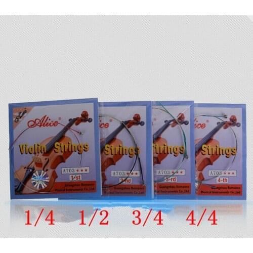 50 Sets Violin Strings E A D G for Violino 1/4 1/2 3/4 4/4 Strings A703 Alice Strings Violin Accessories