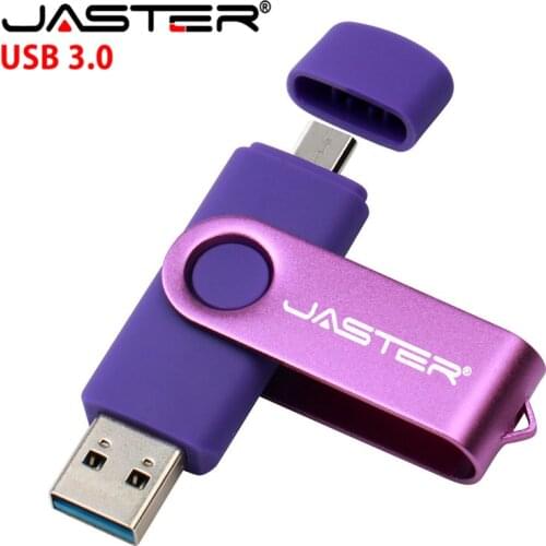 JASTER USB 3.0 customer LOGO OTG pen drive 4gb 8gb 16gb 32gb 64gb 128gb pendrive metal usb flash drive memory stick