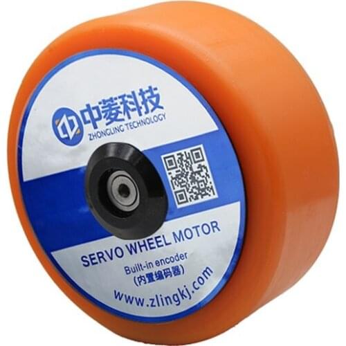 6.5 inch 500W 22N.m 48V 200kg load waterproof electric wheel hub servo motor for Disinfection robot