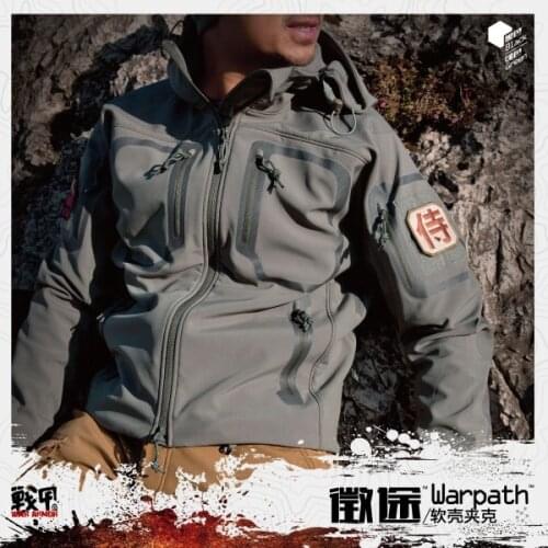 Top quality WarArmor Soft Shell Outdoor Military Tactical Jacket + DINTEX waterproof fabric Sports Army Clothing