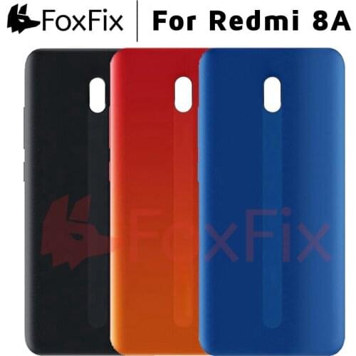 FoxFix Housing For Xiaomi Redmi 8A Back Battery Cover Rear Housing Door Case For Redmi 8A Battery Cover Mobile Phone Replacement
