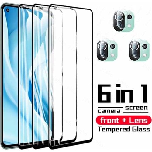 Tempered Glass For Xiaomi Mi 11 Lite 5G Screen Protector Glass For Xiaomi Mi 11i Camera Lens glass For Xiaomi Mi 11 Lite Glass