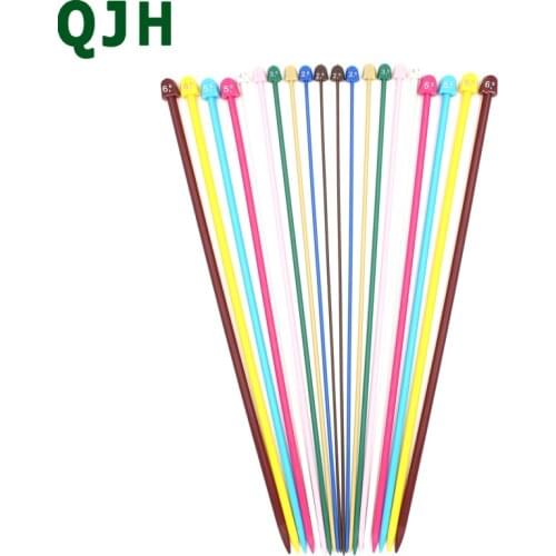 10 Pairs of 25cm 37cm plastic Knitting Needles Crochet Hooks Double Pointed Carbonized Sweater Needle Weave Craft