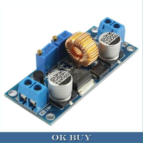 10Pcs/Lot DC DC 4-38V To 1.25-36V 5A Adjustable Buck Module CC CV Voltage Step Down Converter LED Drive Battery Charger