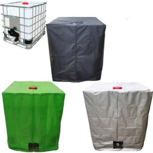 1000 Liters Ton Barrel Rain Cover IBC Ton Barrel Protective Cove Waterproof Dustproof Cover Durable Ton Bucket Rain Cover